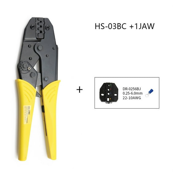 Crimping Pliers HS-03BC 8 Jaw For /tube/insulation/no Insulation/crimping Cap/coaxial Cable Terminals Kit 230mm Clamp Tools ,Widely Compatible
