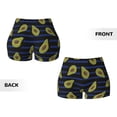 thumbnail image 3 of Sikiie Avocado Print Workout Shorts Women Scrunch Butt Gym Shorts Seamless High Waist Tummy Control Yoga Biker Athletic Shorts, 3 of 5
