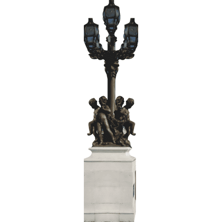 H13745 Paris France Street Light Lamp Statues Cardboard Cutout Standee Standup