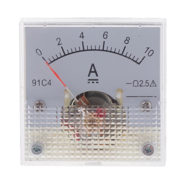 koolsoo 0-10A DC Ammeter Analogue Panel Amp Meter Analog Current Panel Accuracy Class2.5