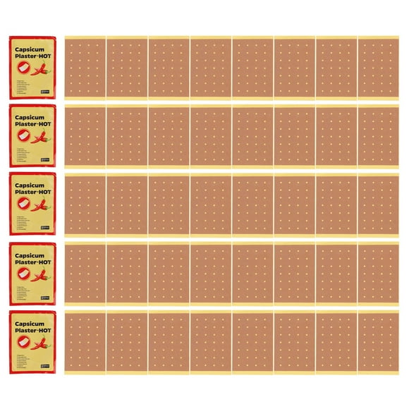 40pcs Pain Patches Capsaicin Extract Remove Discomfort Breathable Muscle Strain Stickers for Shoulder Back