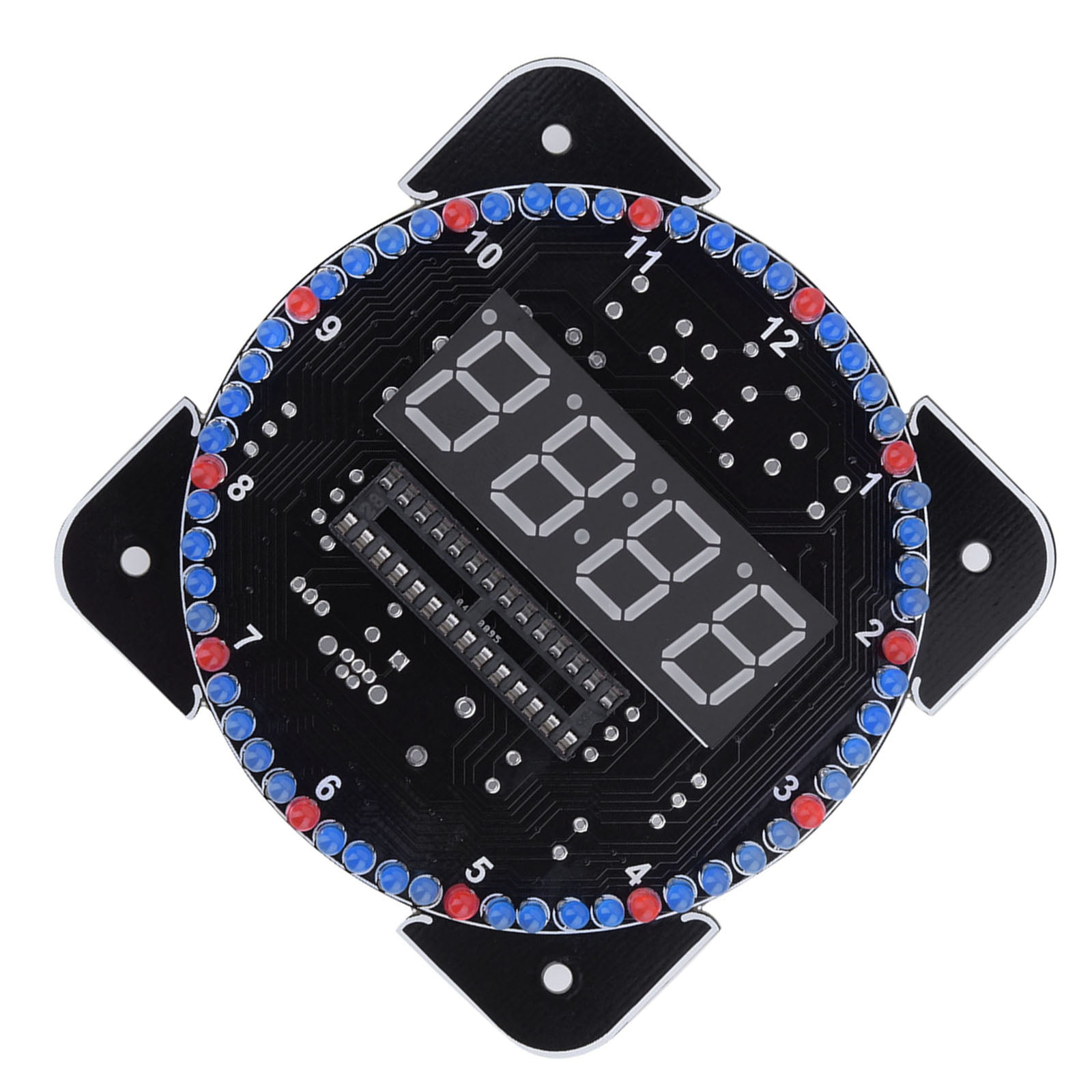 ontrouw Schat helikopter Electronic Clock Kit, DIY Light Control Clock Kit, Digital LED Clock Kit LED  Temperature Clock with Installation Accessories Multi-Function Digital  Rotating Clock for Home and Office - Walmart.com