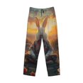 thumbnail image 6 of Daiia Flower Meditating Rabbit Men's Sleep Pant with Pockets and Drawstring,Pajama Pants-X-Large, 6 of 9