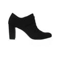 thumbnail image 3 of Womens Aerosoles Fortunate Front Zip Scrunch Ankle Boots, Black, 3 of 5