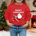 thumbnail image 2 of NordicNest Print Girls Pullover Hoodie Cozy Sweatshirt Soft Long Sleeve Casual Top For Toddler Youth Kids Holiday Party Outfit Hoodie, 2 of 4