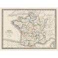 thumbnail image 3 of Monin 24x19 Black Modern Framed Museum Art Print Titled - Thirty Two Provinces France - Monin 1839, 3 of 5