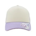 thumbnail image 5 of Infinity Her ROSIE Women's Foam Trucker Cap-Ivory/ Lavender/ White/ Smiley, 5 of 5