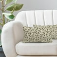 thumbnail image 5 of Daisy Floral Block Print Lumbar Pillow Covers 12X20 Inch Olive Green Beige Flowers Decorative Pillow Cases Set of 2 Farmhouse Home Decor Vintage Rustic Cute Throw Pillows For Sofa Couch Outdoor, 5 of 6