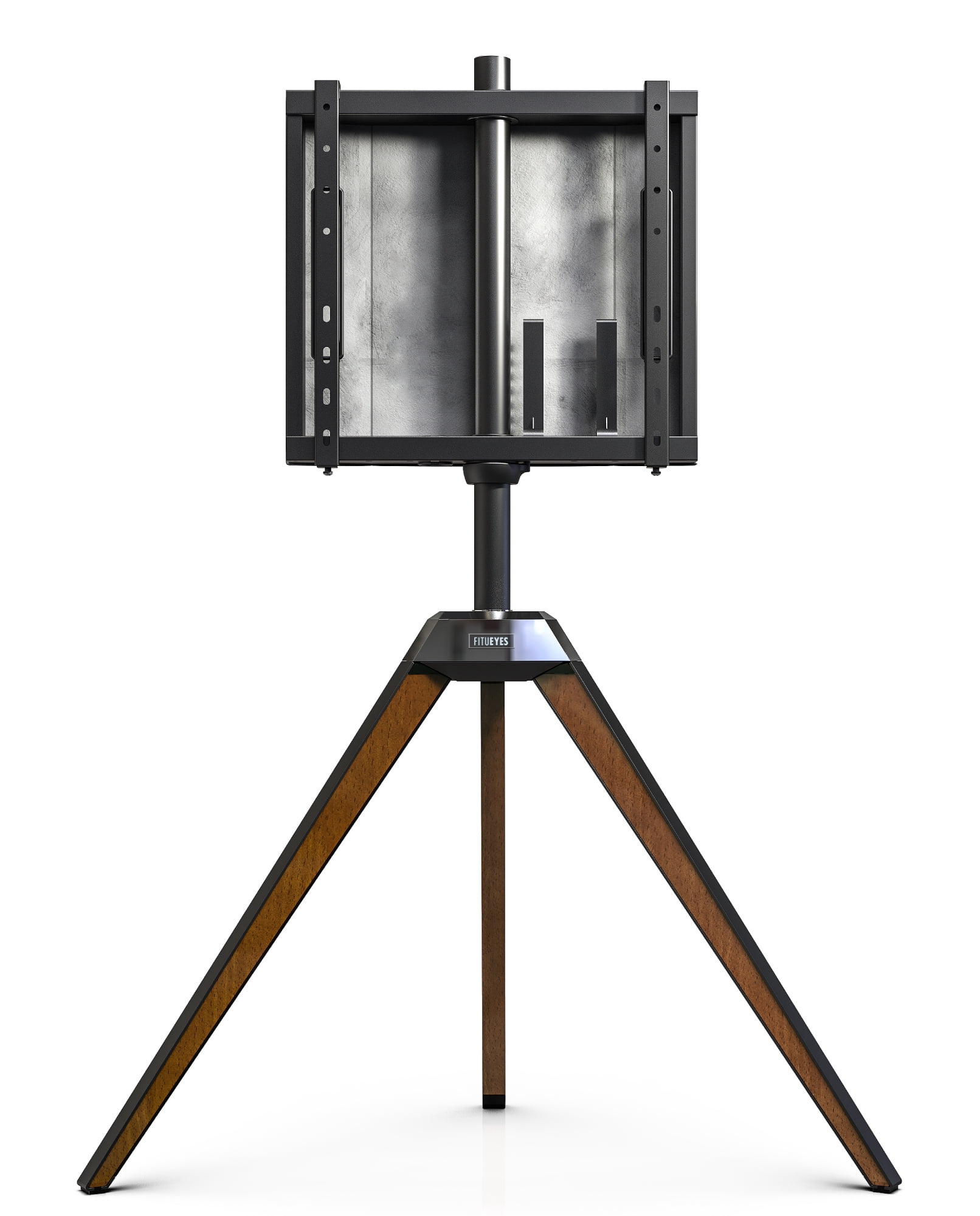 FITUEYES Corner Tripod TV Stand for TVs up to 65 Inch, Modern Easel TV Display Stand with Concealed Storage