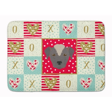 Carolines Treasures CK5195RUG Ecuadorian Hairless Dog Love Machine Washable Memory Foam Mat Red 19Hx27W multicolor
