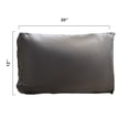 thumbnail image 4 of Cheer Collection Set of 2 Hollow Fiber Filled Lumbar Couch Pillows, 12" x 20" - Gray, 4 of 4