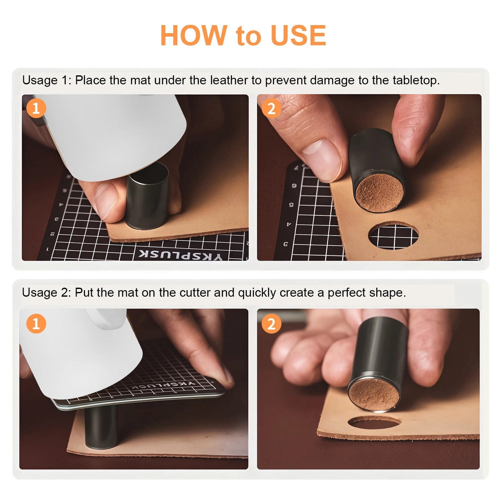 JIAHAOO Portable Leather Hole Punch Set 25Pcs Handheld Manual Tool For DIY Crafting Jewelry Making Leather Work