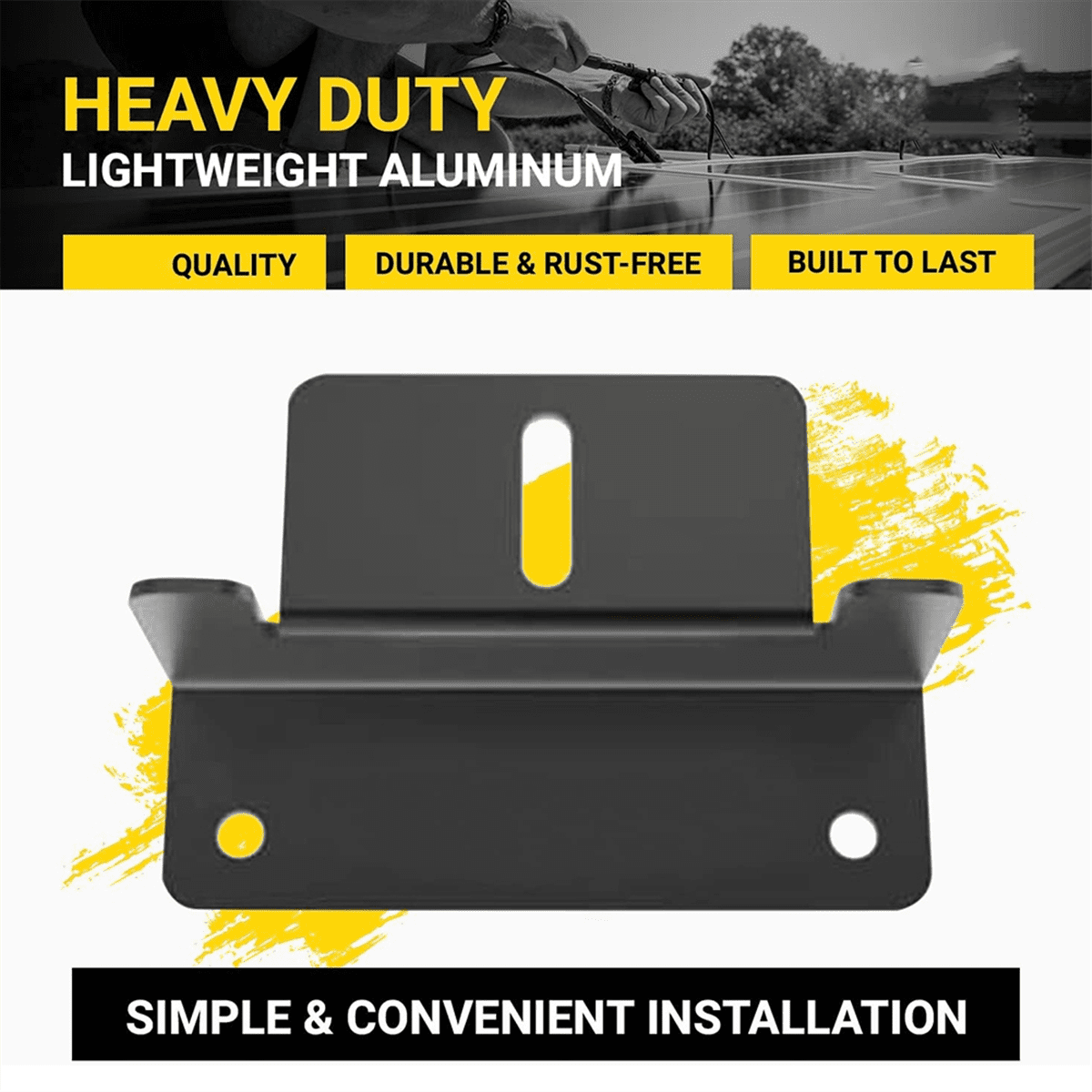 8 PCS Solar Panel Mounting Brackets Black Aluminum Solar Z-Brackets with Nuts and Bolts RV Bracket for Walls, Roofs