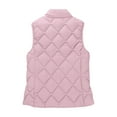 thumbnail image 5 of iOPQO Puffer Vest Women Quilted Vest Lightweight Puffer Jacket Women Puffy Vest Women Womens Winter Clothes Outerwear for Women Travel Jacket for Women Pink XL, 5 of 8