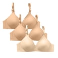 thumbnail image 1 of ManxiVoo Non Underwire Support Bra 3 Piece Set Plus Size Minimizer Anti Sag Comfort Fit for Daily Use XL Size Watermelon Red, 1 of 6