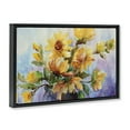 thumbnail image 4 of Stupell Industries Watercolor Daisies Vase Botanical & Floral Painting Black Floater Framed Art Print Wall Art, 25 x 17, 4 of 10