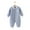 Blue, variant on Diufon Newborn Baby Boy Girl Cotton Bodysuit Infant Long Sleeve Thickened Warm Romper Fall Winter Casual Jumpsuit