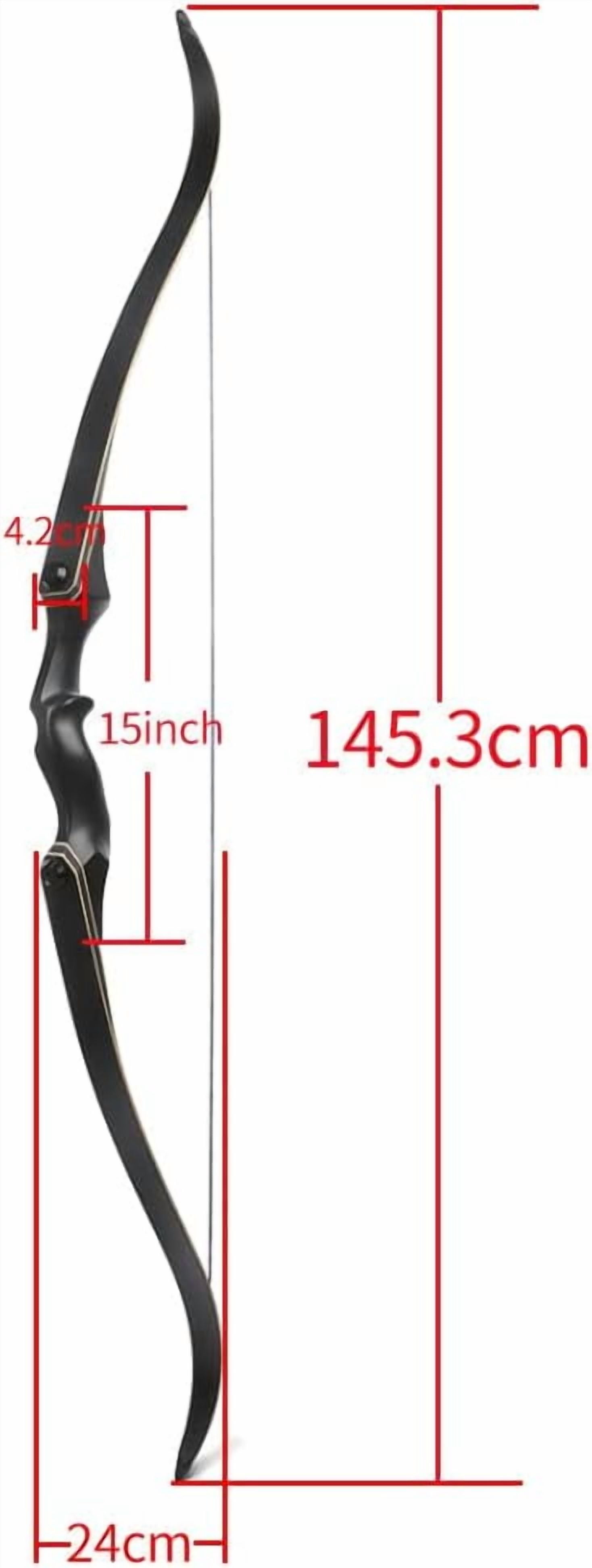 JUNXING F171 58 Inch Archery Takedown Recurve Bow and Arrow Set for Adults/Youth 25-65Lbs American Hunting Bow Metal Riser Right Handed for Hunting Targeting Shooting