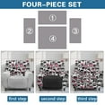 thumbnail image 6 of Xixirimido Cartoon Ghosts Recliner Chair Cover 4-Pieces Lazyboy Cover for Recliner Chair with Storage Pockets Furniture Protector for Living Room Halloween Printed Sofa Slipcover, 6 of 8