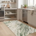 thumbnail image 6 of MICGEEK 3x5 Washable Area Rugs for Entryway, Modern Abstract Non Slip Carpet, Low Pile Indoor Rug for Bedroom Home Decor Carpets, Green/Brown, 6 of 9