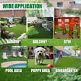thumbnail image 7 of Fas Home Artificial Grass Turf 1.38", 14FTX44FT Fake Grass Indoor/Outdoor Rug Synthetic Lawn Carpet,Faux Grass Landscape for Décor,Astroturf for Dogs with Drain Holes Customized, 7 of 7