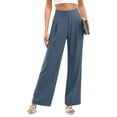 thumbnail image 5 of Tawop Women's Casual Pants Pull Up Pants Dress Pants for Women Petite Pockets Business Casual Strechy Utility Straight Slacks Female Office Elastic Waist Pull on Womens Pants Trousers, 5 of 6