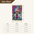 thumbnail image 3 of Rick And Morty Wooden Shaft Hanging Poster Home Decor Poster Wall Art Painting For Living Room Bedroom 36"X24", 3 of 7
