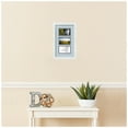 thumbnail image 2 of ArtToFrames Collage Photo Picture Frame with 3 - 3x5 Openings, Framed in White with Baby Blue and Black Mats (CDM-3966-901), 2 of 8