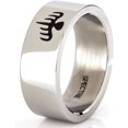 thumbnail image 1 of GHSDFBB 007 Ghost Party James Bond Ring Titanium Steel Band Size6-12, 1 of 3