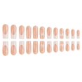 thumbnail image 3 of HLONK 24Pcs Gel Press on Nails  Gel French Long Fake Nails  Press on Tips With Glue  Rhinstone with Butterfly  NO.13, 3 of 6