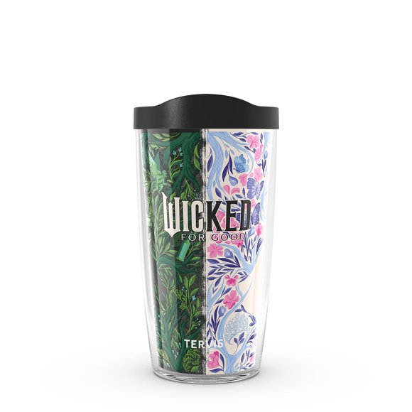 Tervis Wicked: For Good - Foliage Made In Usa Vaso De Viaje Con Aislamiento De Doble Pared Que Mantiene Las Bebidas Frías Y Calientes