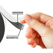 Flexible Magnetic Tape Roll with Adhesive Backing- Super Sticky! Superior Quality! By Flexible Magnets- 60 mil x 2 in x 10 ft