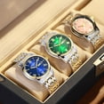 thumbnail image 5 of Belushi New Stainless Steel Band Big Brand Watch Waterproof Gradient Dial Quartz Watch Men's Watch, 5 of 7