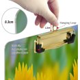 thumbnail image 4 of FMSHPON Yellow Sunflowers on Old Fence Clipboard Hardboard Wood Nursing Clip Board and Pull for Standard A4 Letter 13x9 inches, 4 of 5