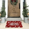 thumbnail image 4 of Christmas Door Mat Outdoor, Christmas Decorations for Home Non-Slip Merry Christmas Doormat Low Profile Winter Rug Red Welcome Mat Indoor Outdoor Holiday Xmas Decor 17 x 30 Inch, 4 of 6