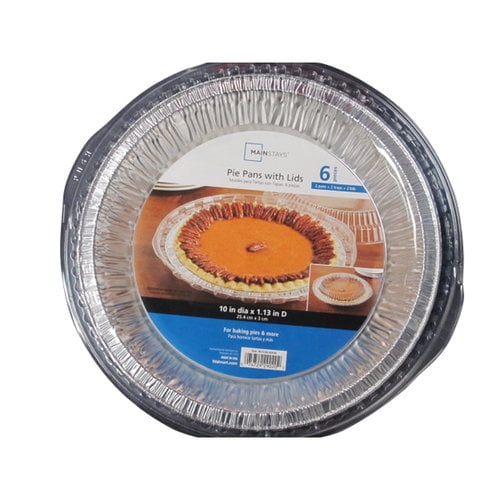 Mainstays Pie Pans with Lids, 2 Count