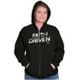 thumbnail image 4 of Jesus Holy Spirit Faith Driven Zip Up Hoodie Men's Women's Brisco Brands S, 4 of 6