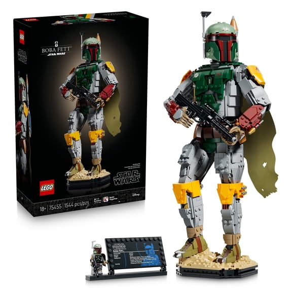 LEGO Star Wars Return of the Jedi Boba Fett - Building Set for Adults, Ages 18 - Home Office, Shelf or Desk Decor - Star Wars Gifts for Fans - 75455