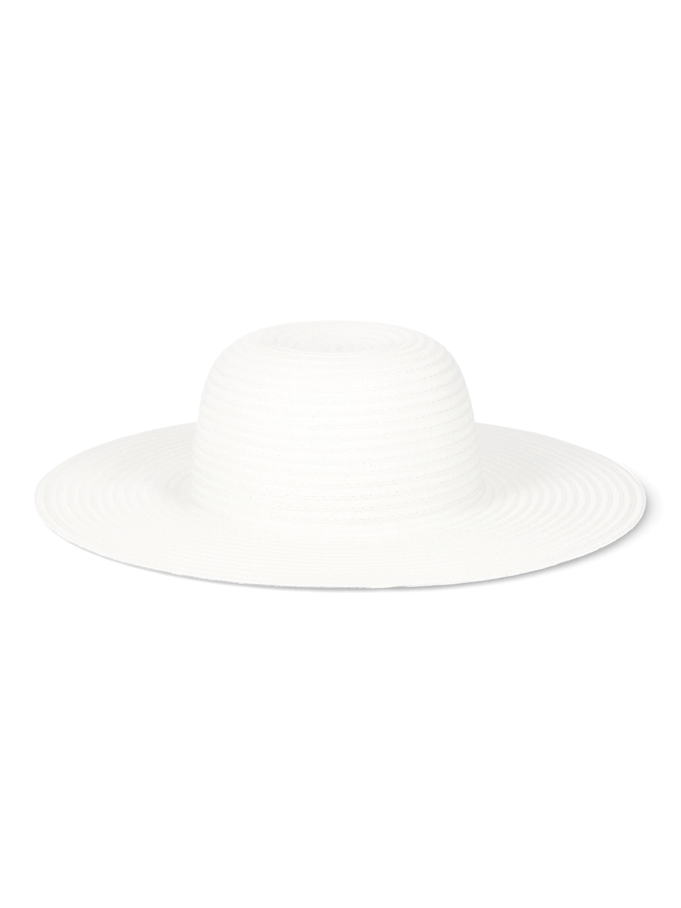Time and Tru Women’s Floppy Hat, White, One Size Fits Most