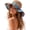 Khaki Multicolor, variant on Wide Brim Sun Hat Women, Boho Floppy Beach Hat Straw Crochet Crown, Adjustable Bow Foldable UPF 50+ Beach Essentials