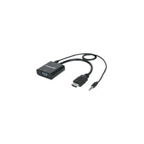 Manhattan HDMI to VGA Converter with Audio, Black