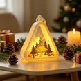 thumbnail image 6 of Christmas Decorations Retro Night Light, Merry Christmas Tree Santa Snowman Warm LED Tabletop Decor Battery Operated Xmas Ornament for Home Window Mantel, 6 of 6