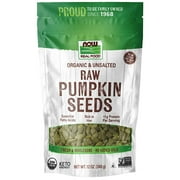 NOW Foods Organic Raw Pumpkin Seeds - Unsalted 12 oz Pkg