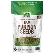 NOW Foods, Pumpkin Seeds, Raw and Unsalted, Essential Fatty Acids, Rich in Iron, Excellent Source of Protein 12 oz Pkg
