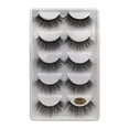 thumbnail image 4 of Pestañas postizas Racimos naturales Pestañas postizas mejor valoradas Pestañas Postizas Naturales Adhesivo Reutilizable 5 pares de pestañas de agua de imitación 3D gruesas(Compre 2 y obtenga 1 gratis), 4 of 9