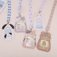 thumbnail image 5 of Unique Bargains 1 Pc ID Badge Holder with Lanyard Cute Animal Lanyard Card Holder Gray Light Purple, 5 of 5