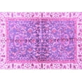 thumbnail image 1 of Ahgly Company Indoor Rectangle Oriental Purple Traditional Area Rugs, 5' x 7', 1 of 4