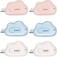 thumbnail image 1 of Mini Utility Knives Box Cutter Retractable Letter Opener,Carton Opener (Pink/Blue/White), 1 of 6