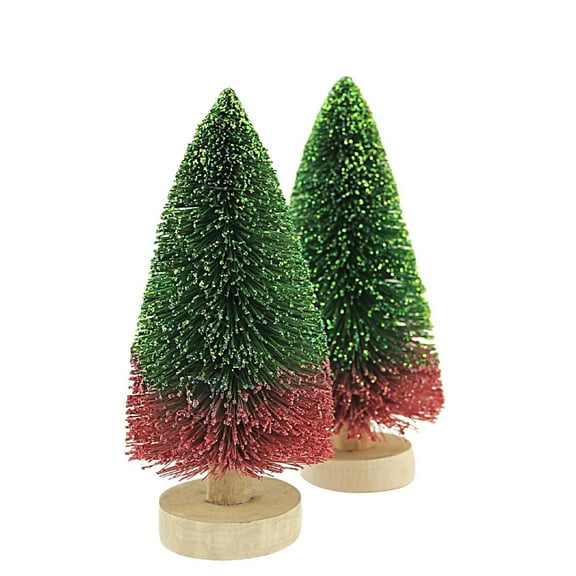 Cody Foster 9.00In Buri Tree Red/Green Ombre, Plastic, Christmas Sparkle Wood Bb201rg