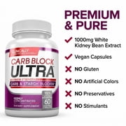Carb Block Ultra Starch Blocker with White Kidney Bean, 60 Gluten-Free Capsules